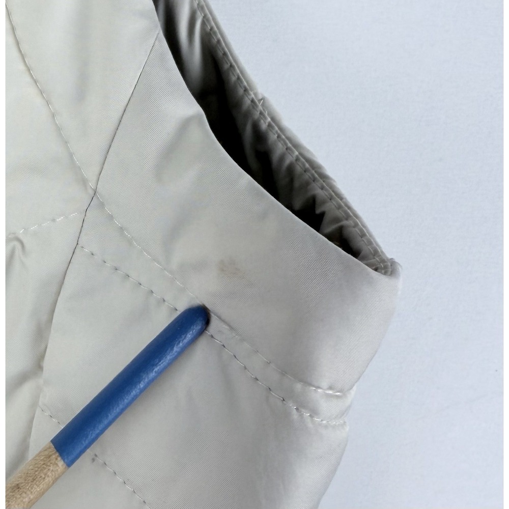 Columbia Omni-Heat Women Sz M Ivory HEAVENLY II Long Vest Quilted Zipper Lined - Picture 12 of 12